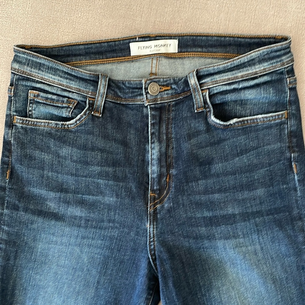 Flying Monkey High Rise Bootcut Platinum Jeans - 29